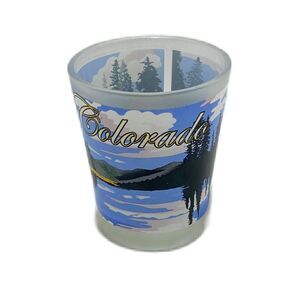 Mico Colorado Shot Glass Lakeland Multicolor Fog Glass 2.25 Inch Tall